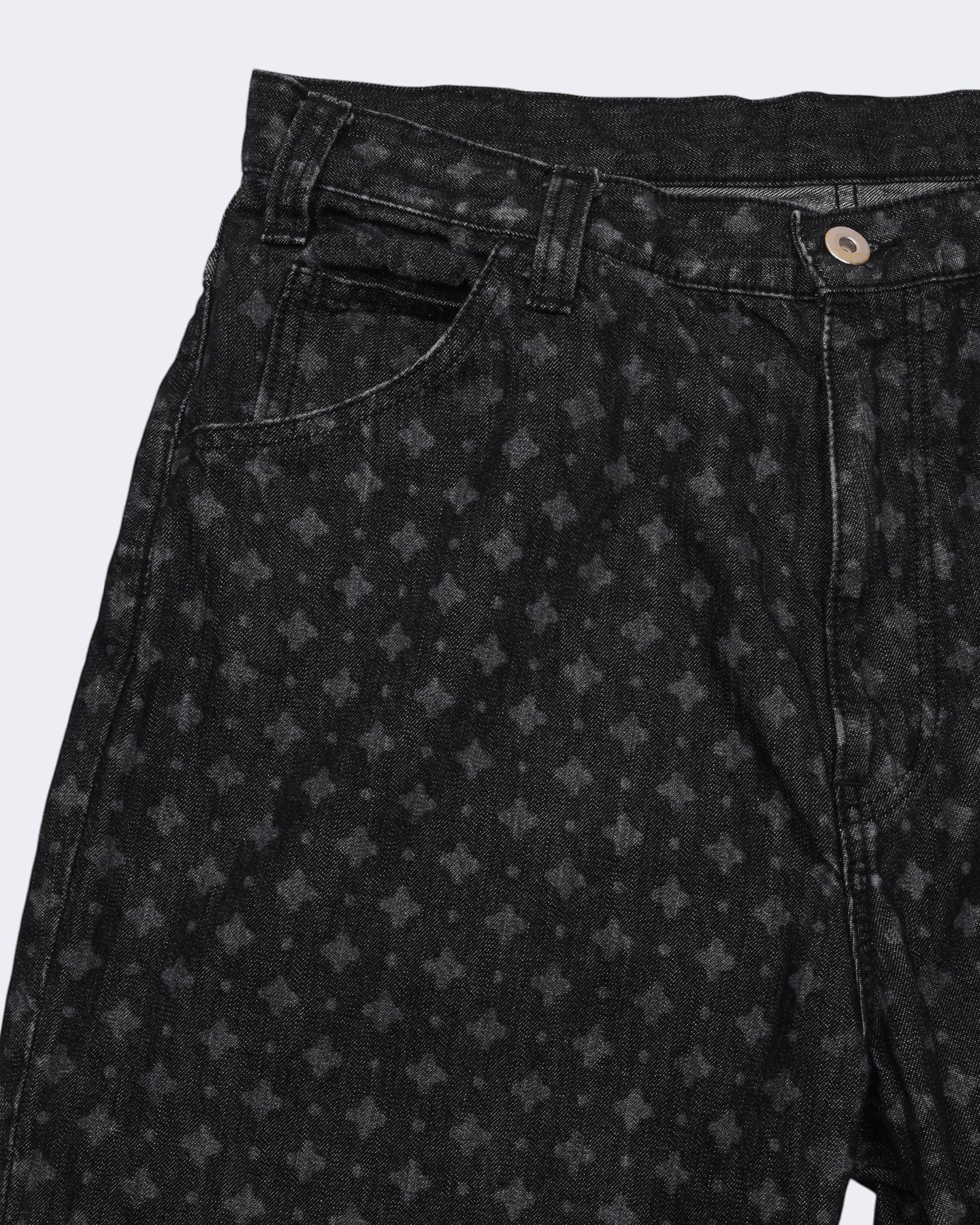 WASHED DENIM PANTS